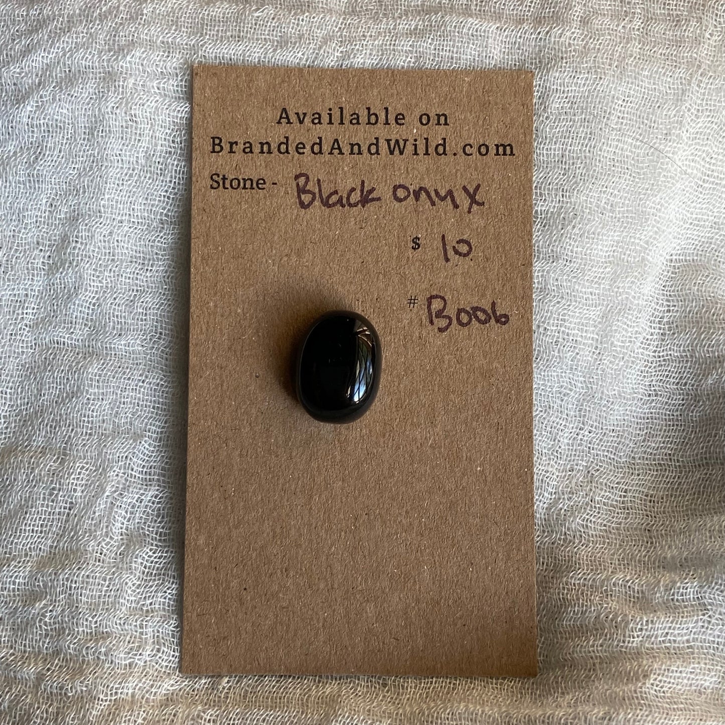 Black Onyx Cabochon - B006