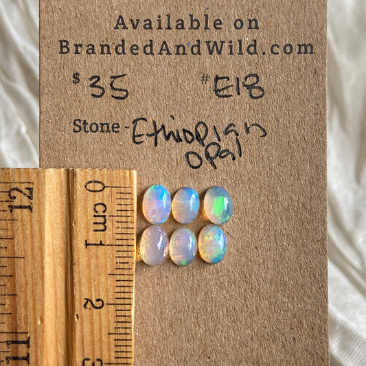 Ethiopian Opal Cabochon - E18 9CE296C9-5A3D-4B63-B050-8378F77A6639 Brandedandwild.com