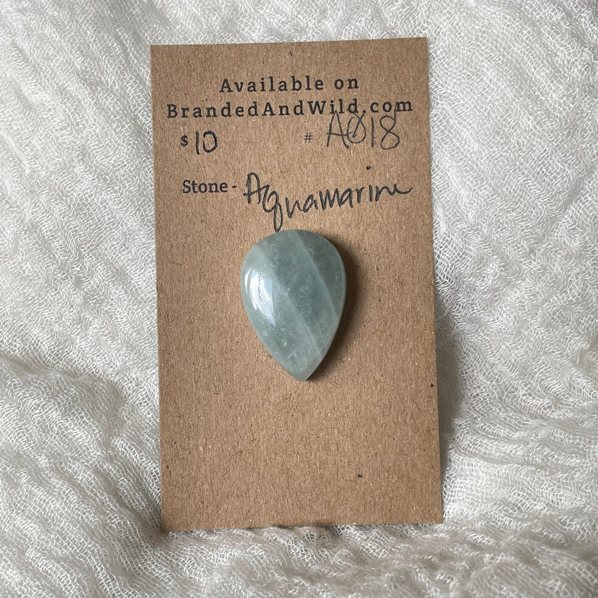 Aquamarine Cabochon AQ18 9CF4C7C0-F213-47F5-8CC6-C2C93CA68F1F Brandedandwild.com