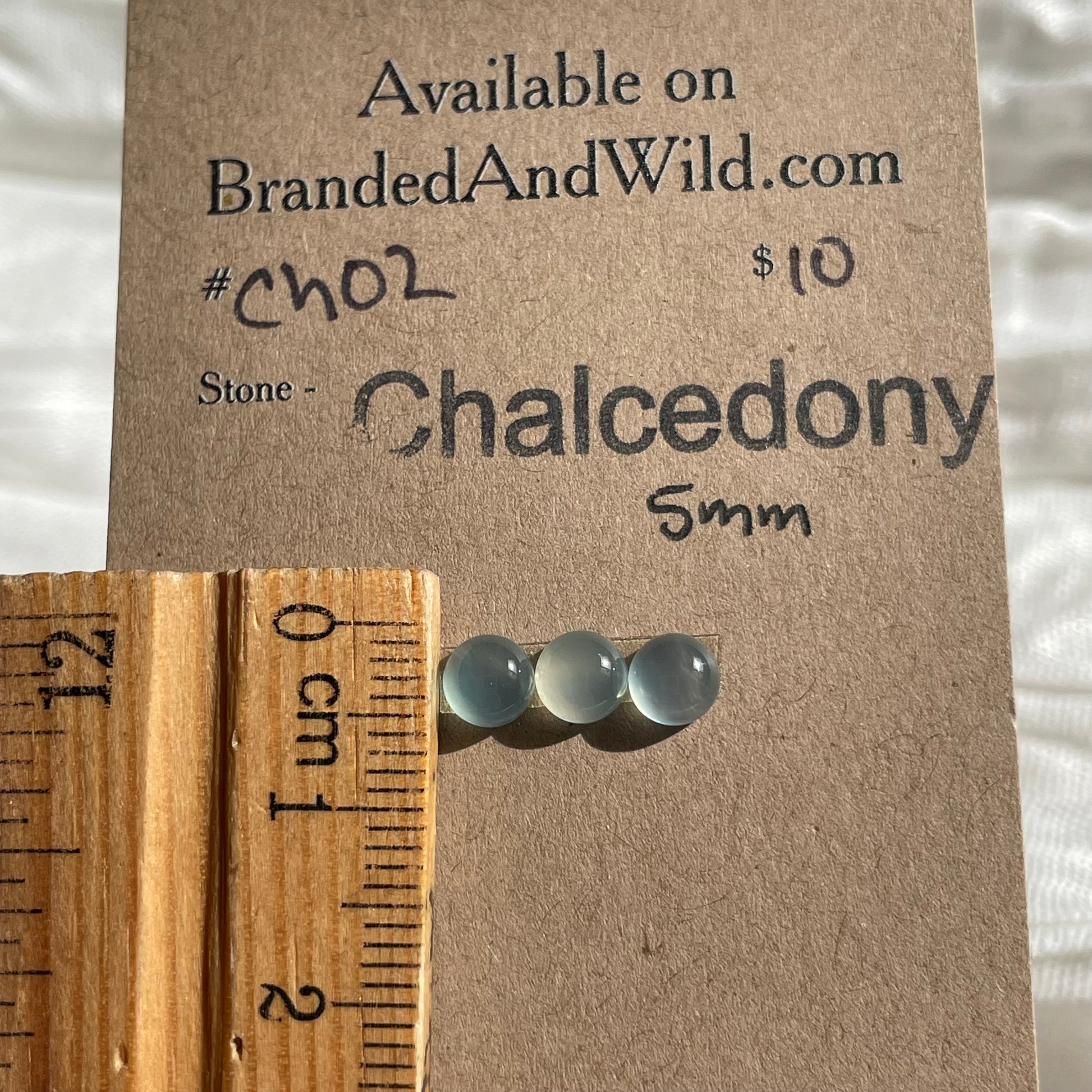 Chalcedony Cabochon - CH02 9D06CF67-17CE-4E88-AC00-1A35536453C3 Brandedandwild.com