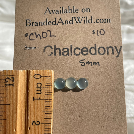 Chalcedony Cabochon - CH02 9D06CF67-17CE-4E88-AC00-1A35536453C3 Brandedandwild.com