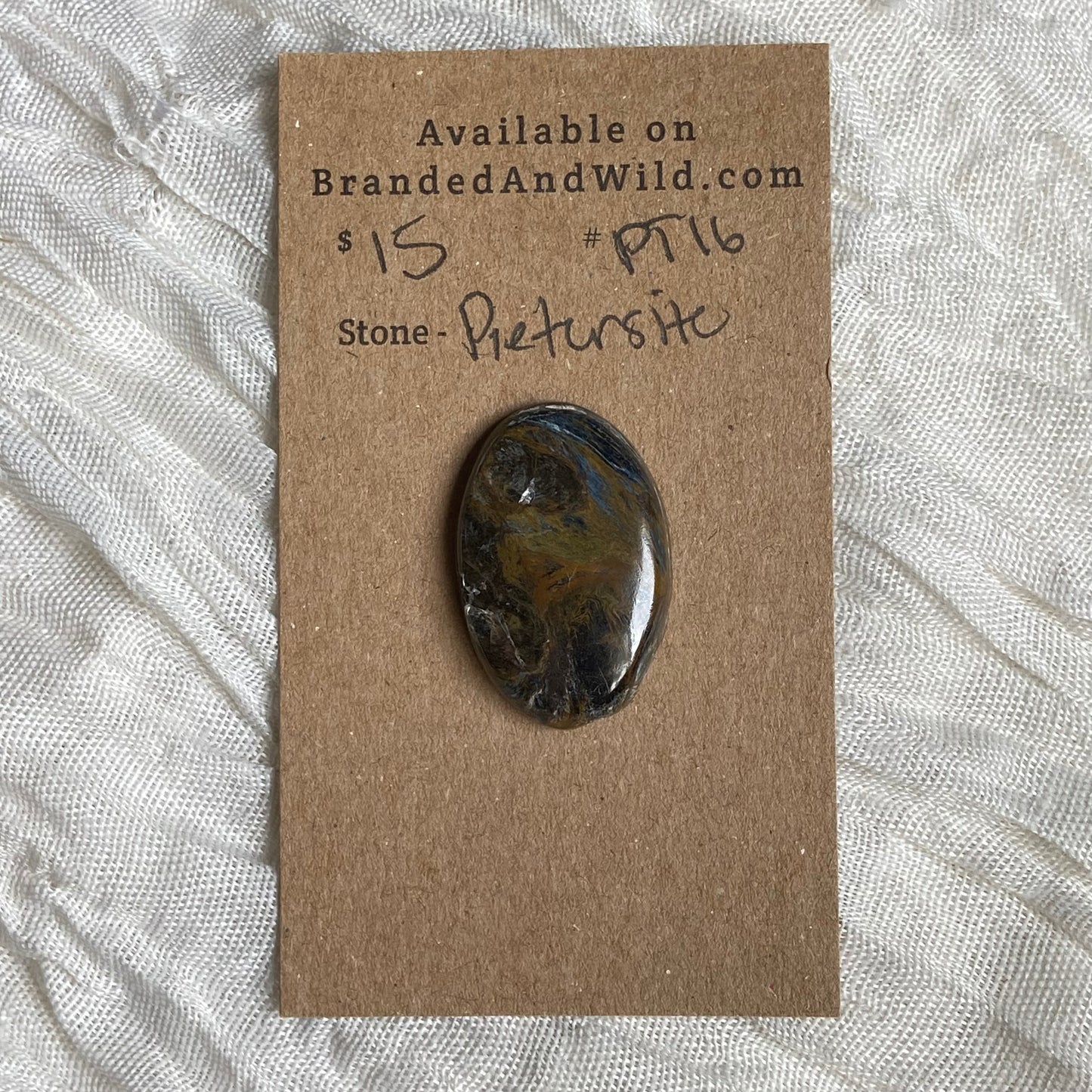 Pietersite Cabochon - PT16 9D36D0CA-FBB8-4DB9-80D2-BF7514FDAB05 Brandedandwild.com