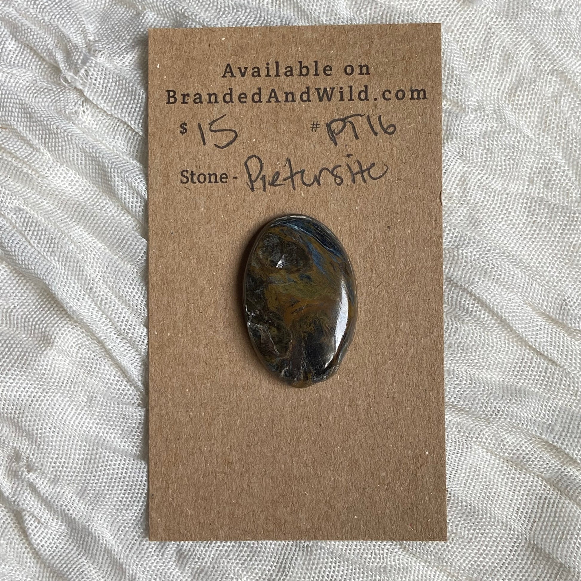 Pietersite Cabochon - PT16 9D36D0CA-FBB8-4DB9-80D2-BF7514FDAB05 Brandedandwild.com