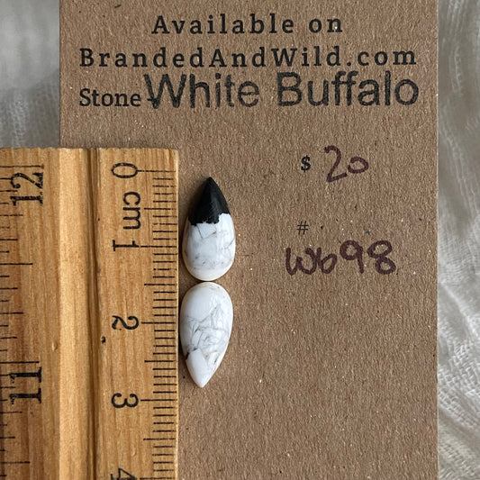 White Buffalo Cabochon - WB98