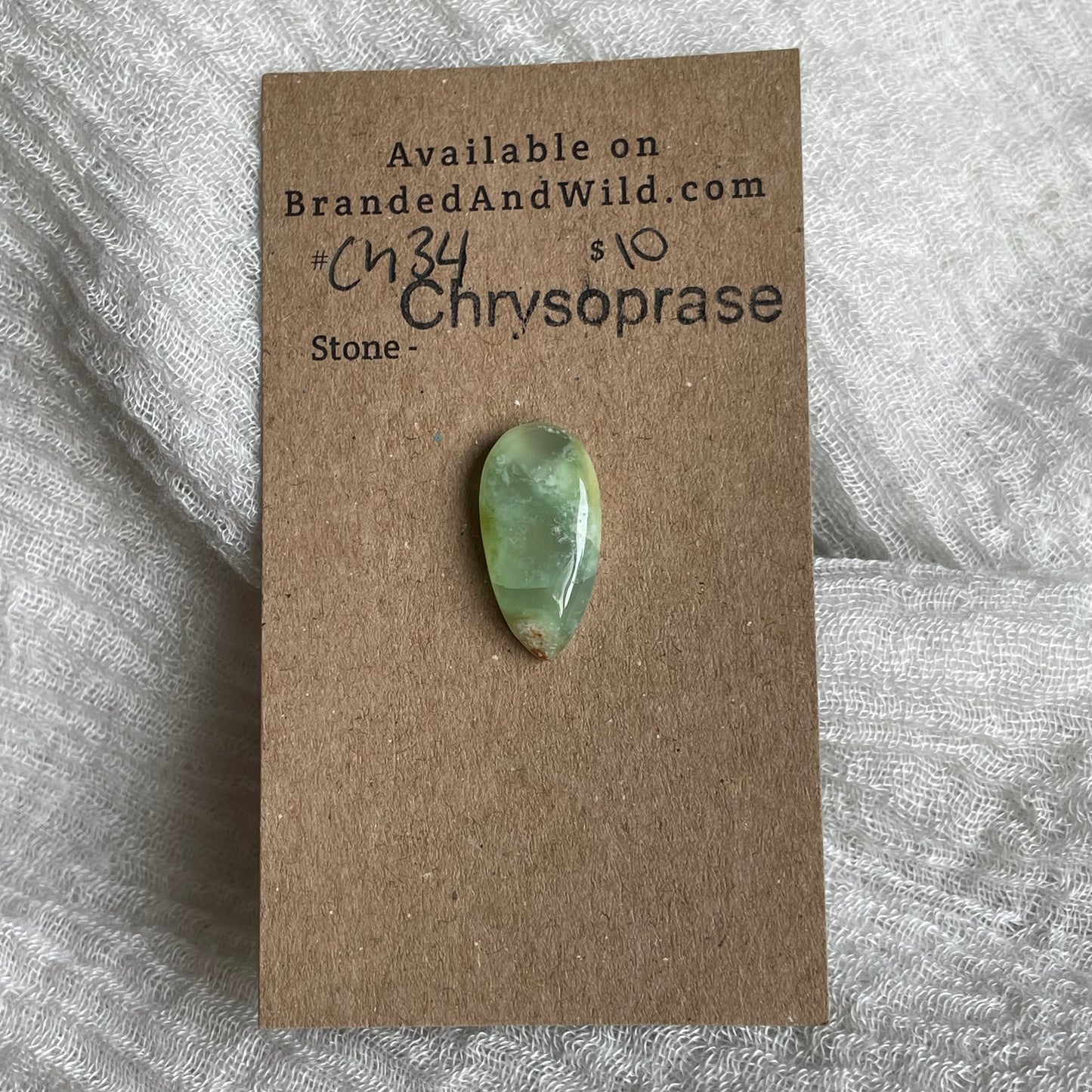 Chrysoprase Cabochon - Ch34