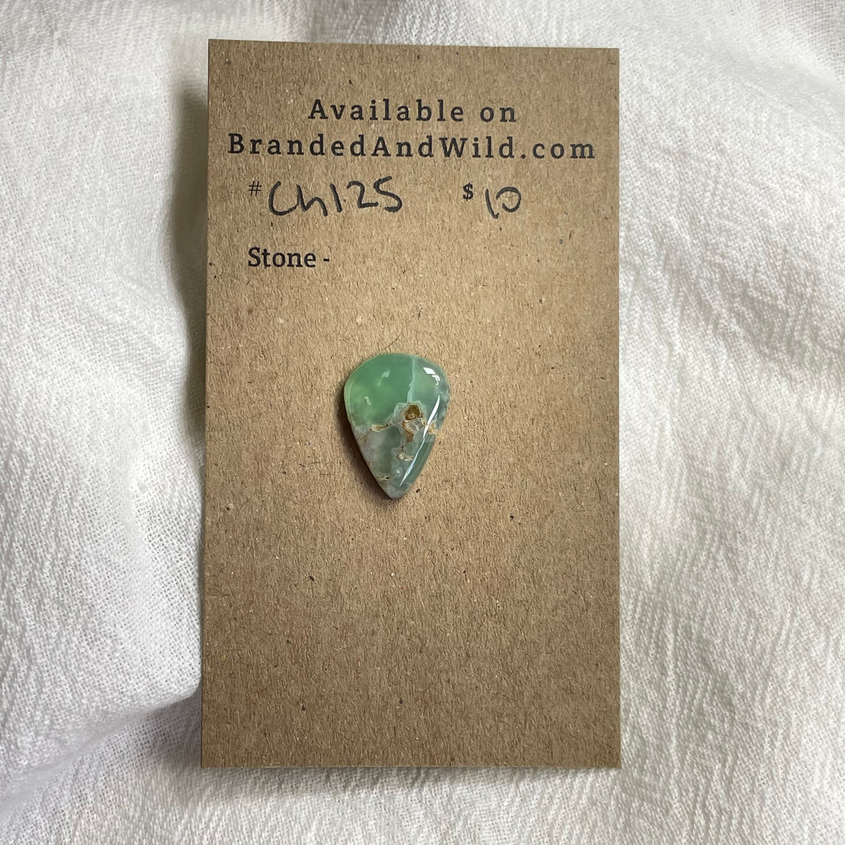 Chrysoprase Cabochon - CH125 9D5E1D7C-4BE4-45AC-98D1-6B1E989DB120 Brandedandwild.com
