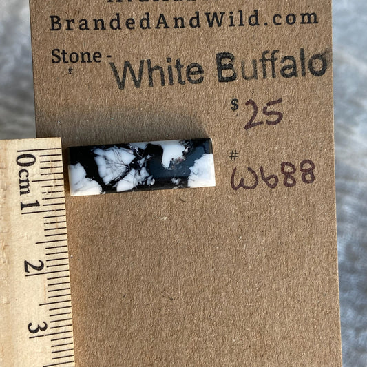 White Buffalo Cabochon - WB88