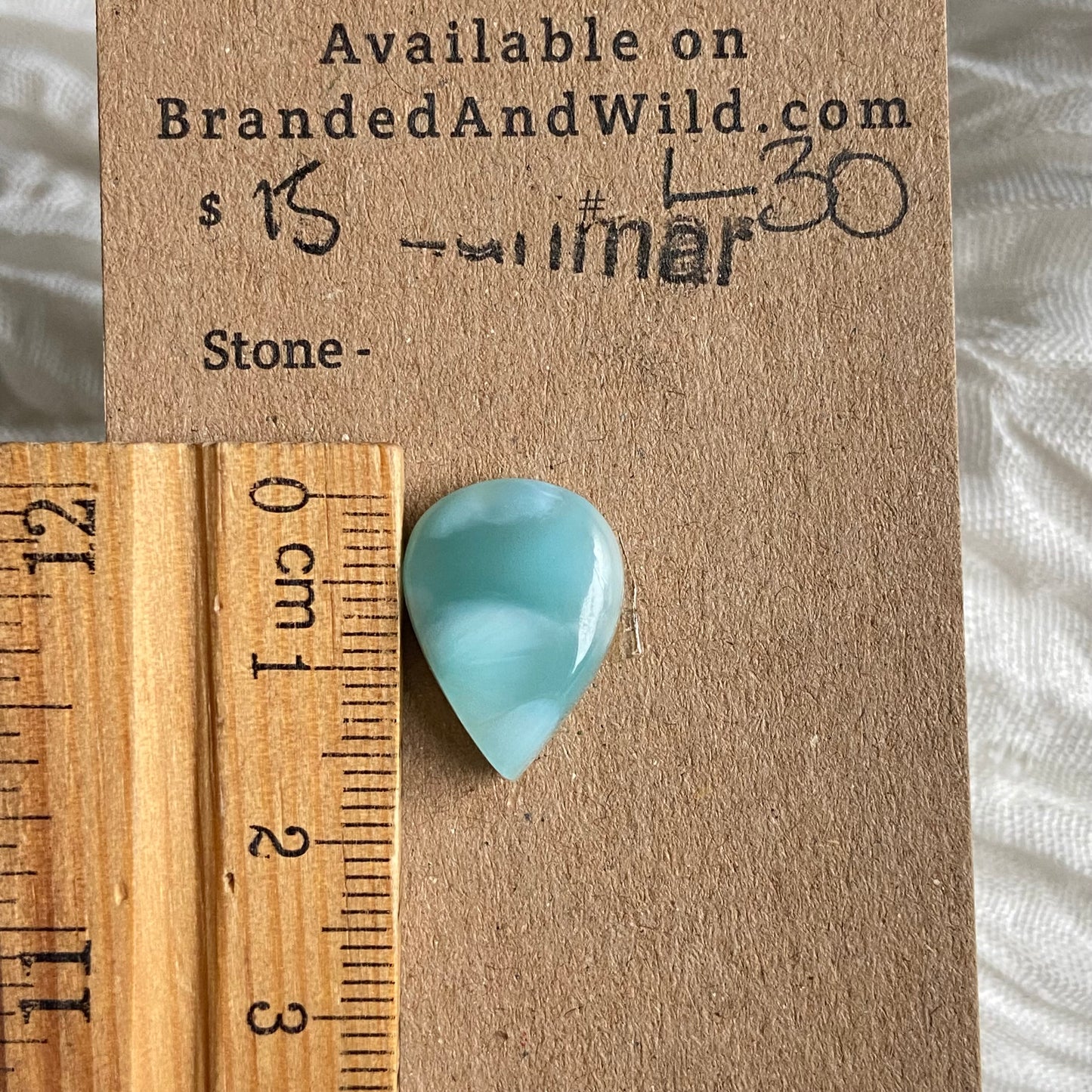 Larimar Cabochon - L30 9D8B60A6-B71C-4B8A-9DAC-458AB457EB87 Brandedandwild.com