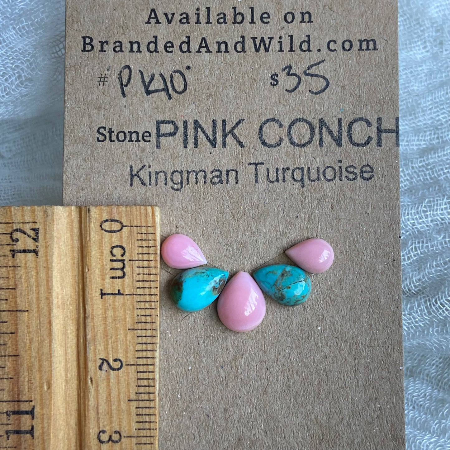 Pink Conch / Oyster Shell Cabochon - PK10
