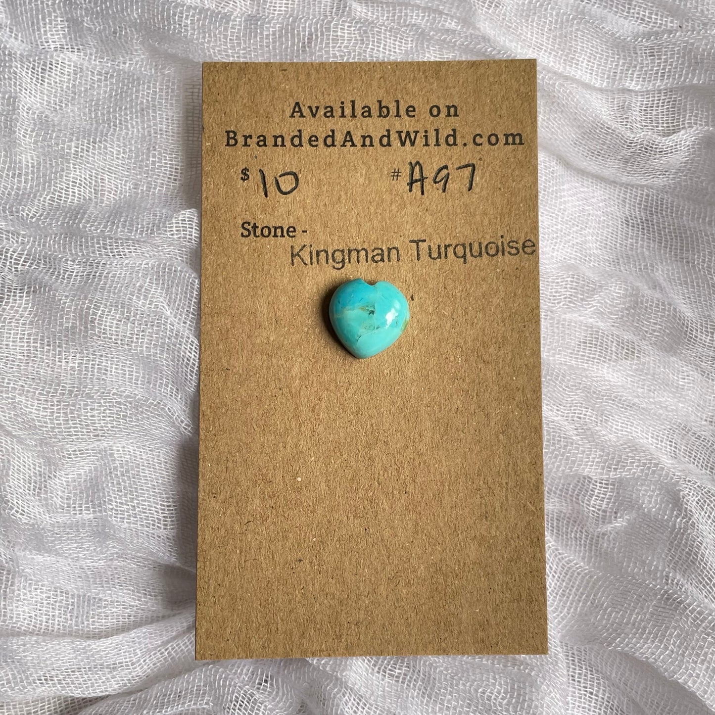 Kingman Turquoise Cabochon - KT97 9DC9B761-01DB-4D2B-80C0-C887C2F26D02 Brandedandwild.com