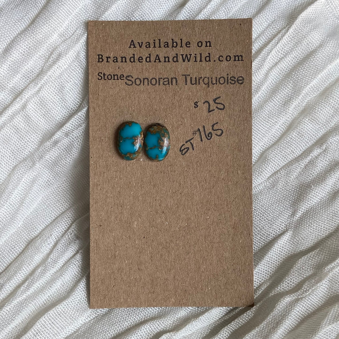Sonoran Turquoise Cabochon - ST165 9DD0BF18-7ECE-485C-9487-2E5FBE822F37 Brandedandwild.com