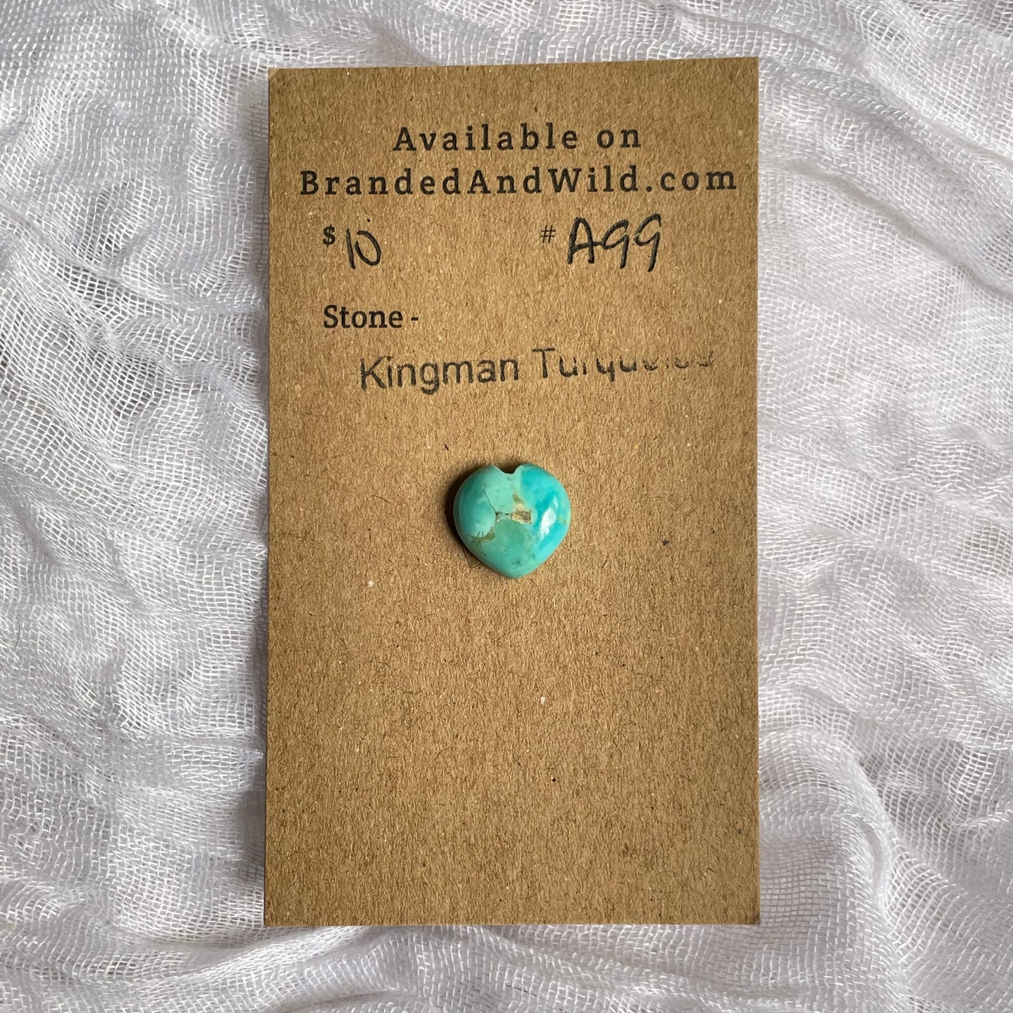 Kingman Turquoise Cabochon - KT99 9DEEA00F-8460-4351-B9CB-BAB81063AB9C Brandedandwild.com