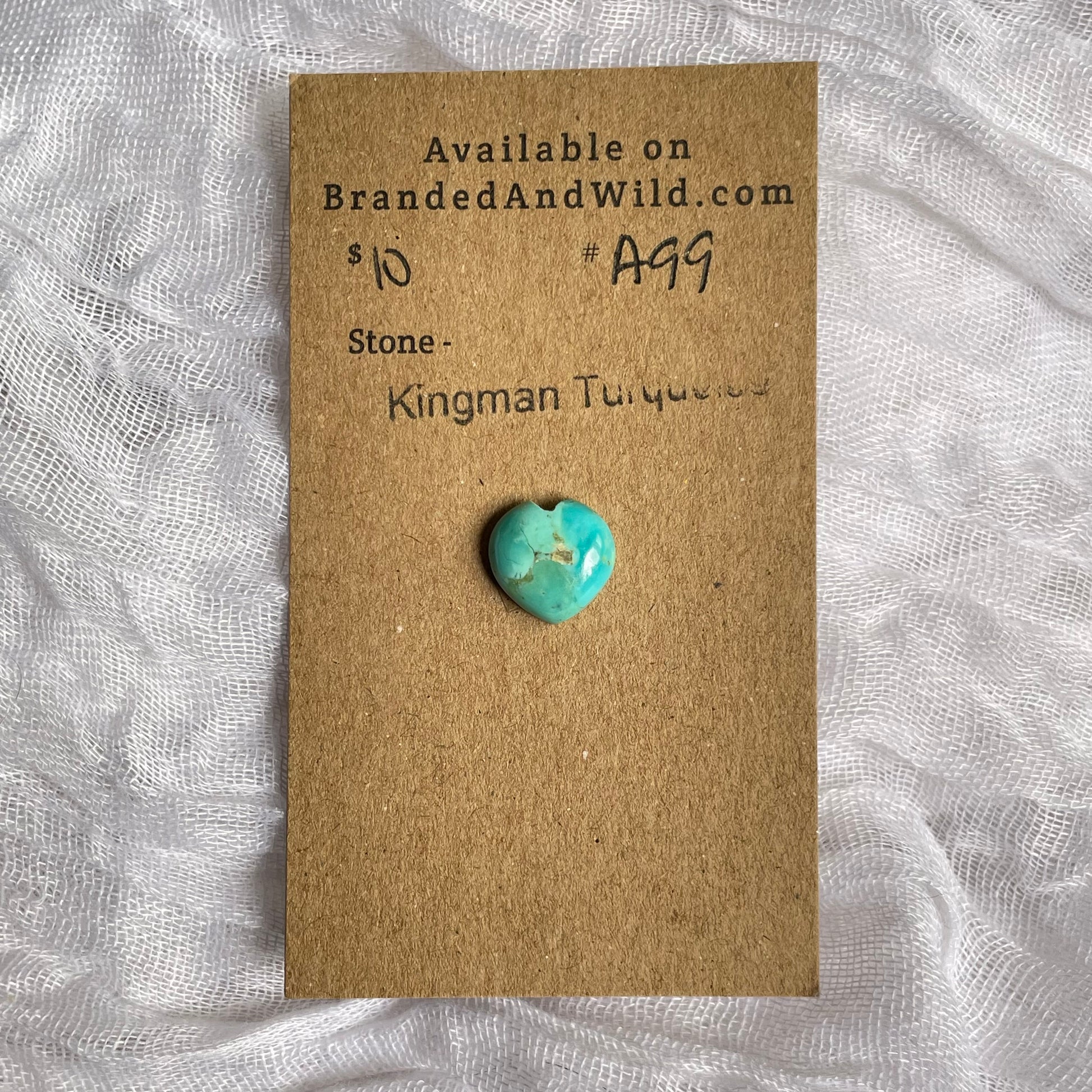 Kingman Turquoise Cabochon - KT99 9DEEA00F-8460-4351-B9CB-BAB81063AB9C Brandedandwild.com