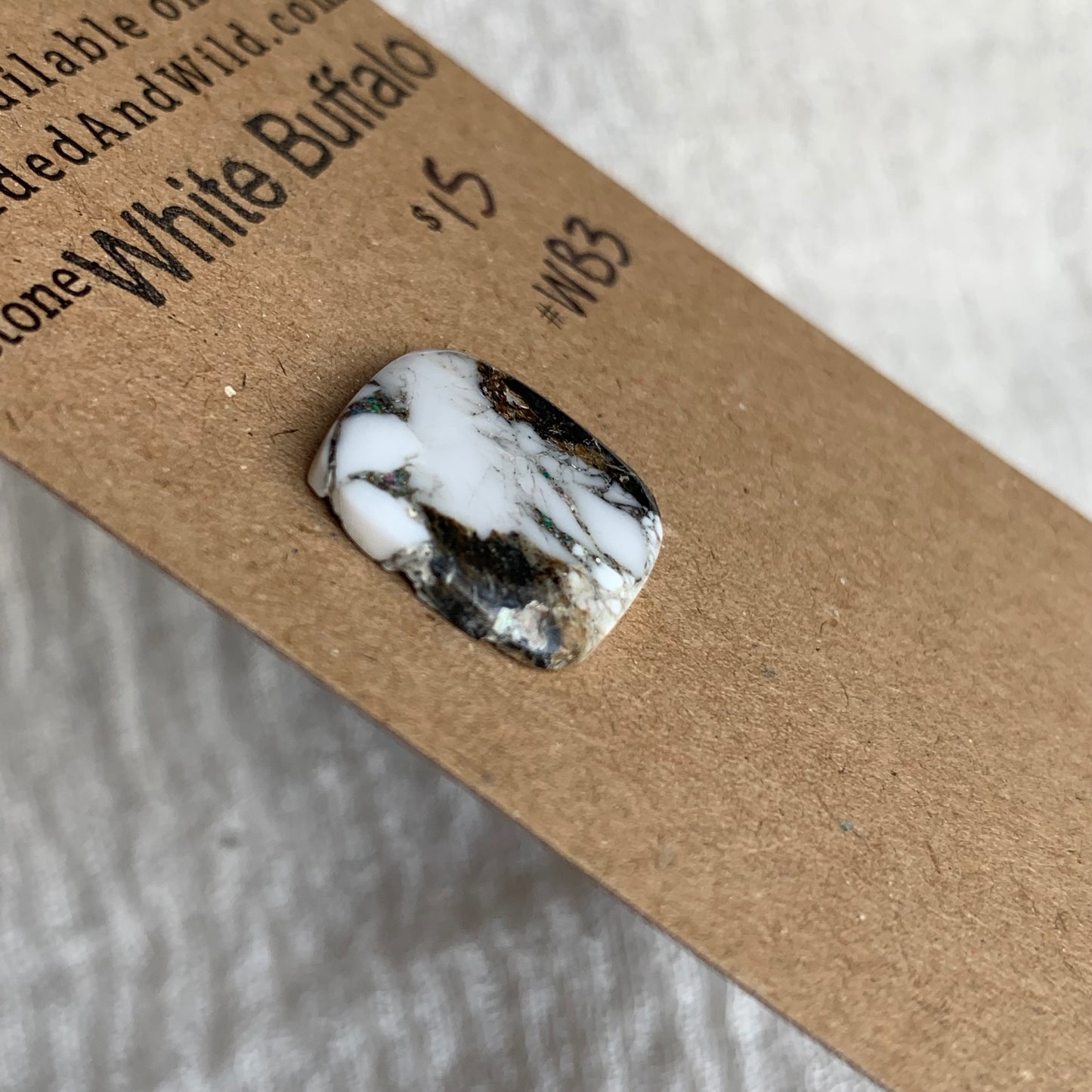 White Buffalo Cabochon - WB3