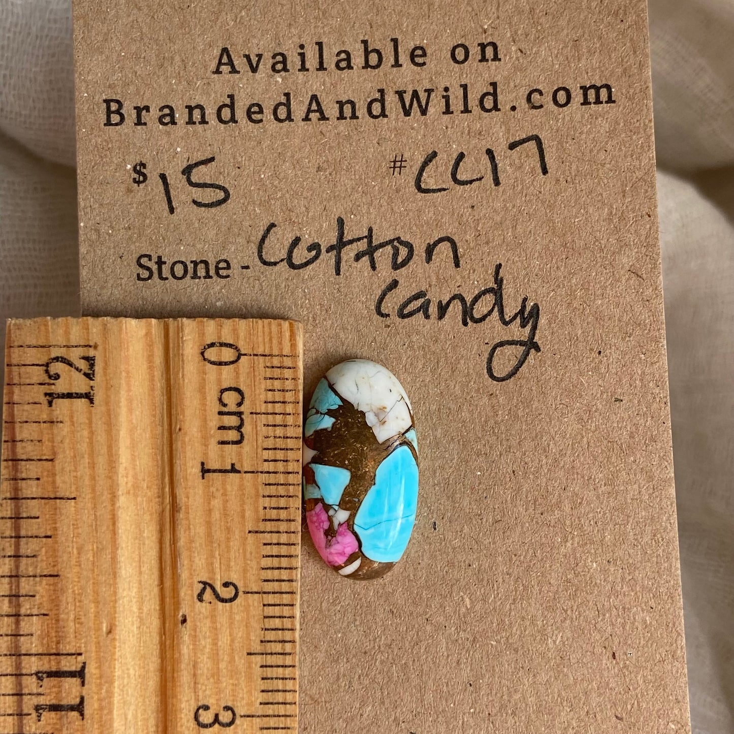 Cotton Candy Cabochon - CC17 9E14CFA6-E939-488D-B704-D148F86B66D0 Brandedandwild.com