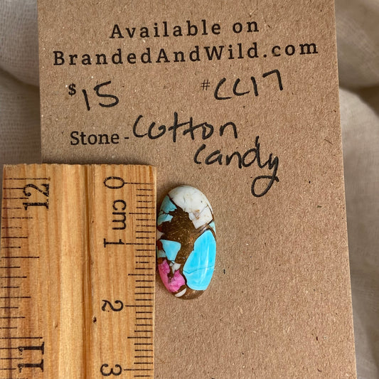 Cotton Candy Cabochon - CC17 9E14CFA6-E939-488D-B704-D148F86B66D0 Brandedandwild.com