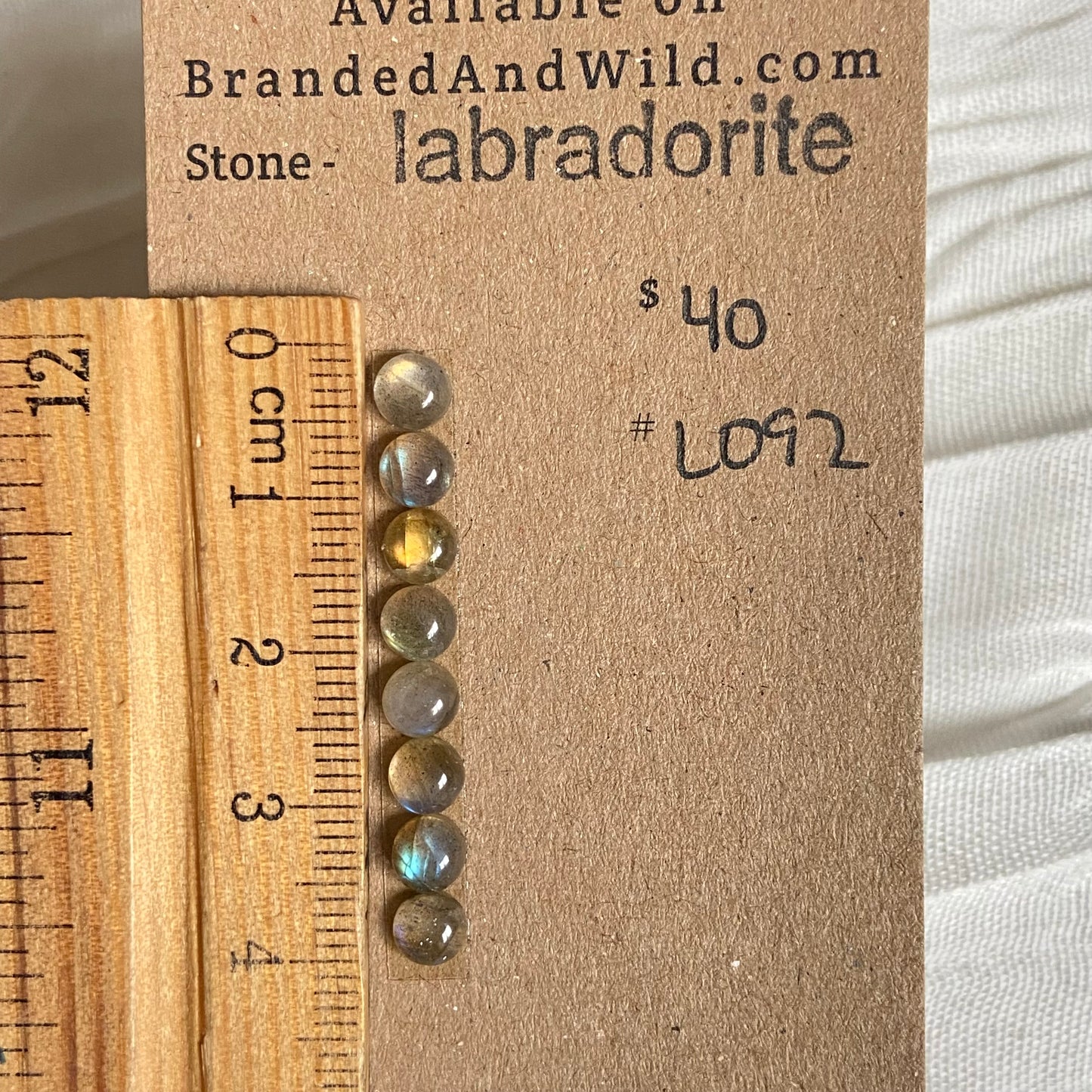 Labradorite Cabochon - L092 9E27E391-F8BF-43CD-8707-7D8A6D564685 Brandedandwild.com