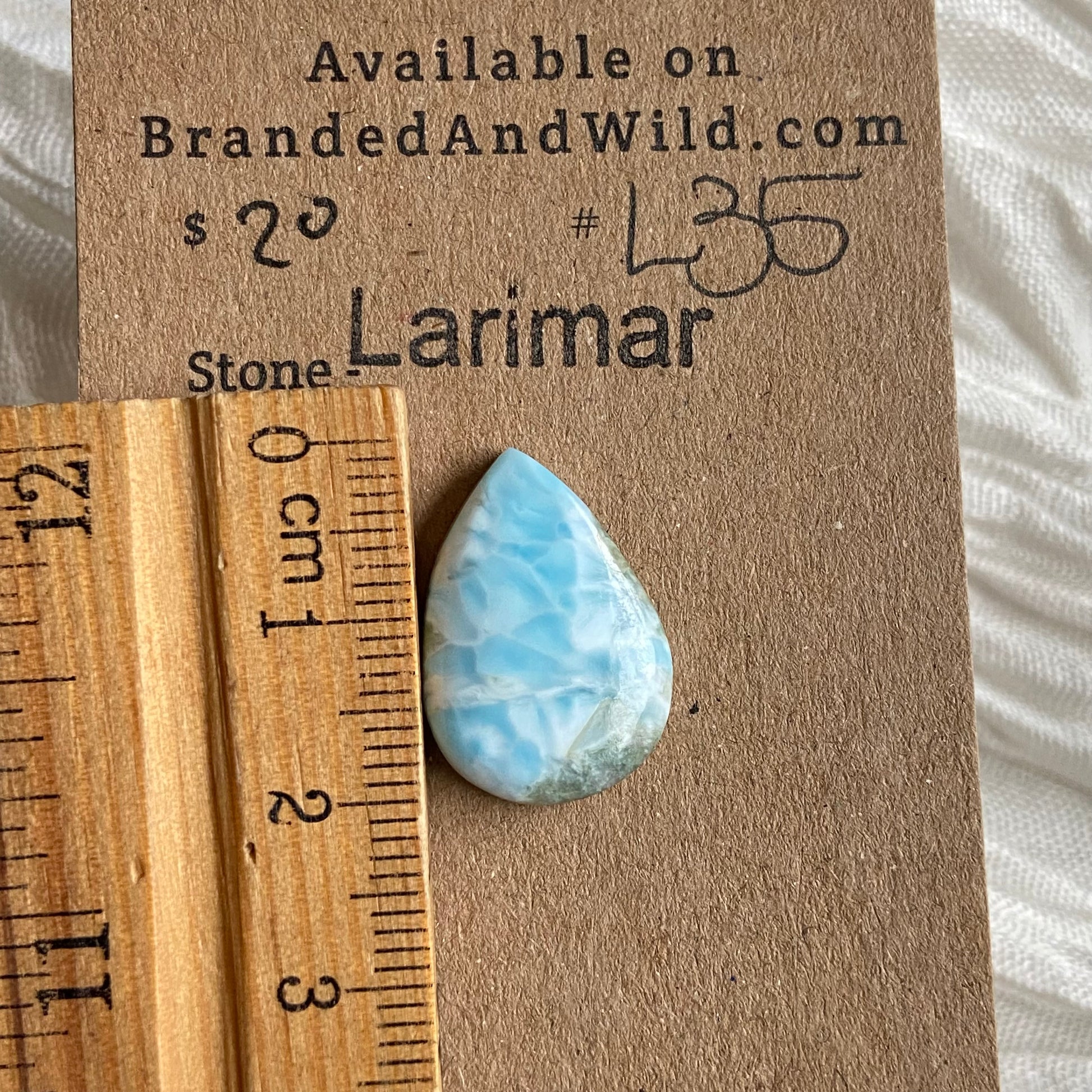 Larimar Cabochon - L35 9E49DA3A-E031-4563-836C-91C07EBAE257 Brandedandwild.com