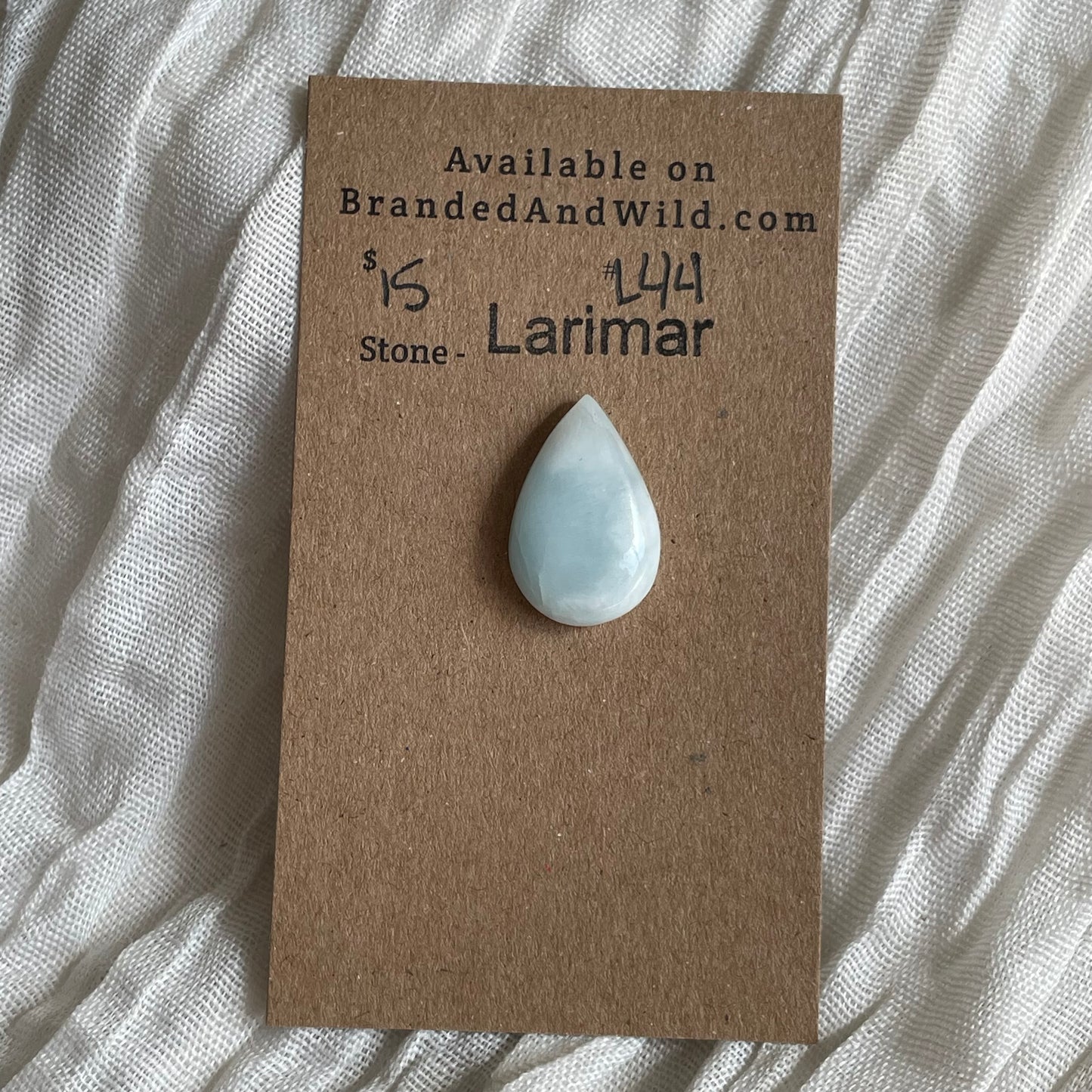 Larimar Cabochon - L44 9E5D89D7-B02A-4864-B34D-9E00AB9F8F85 Brandedandwild.com