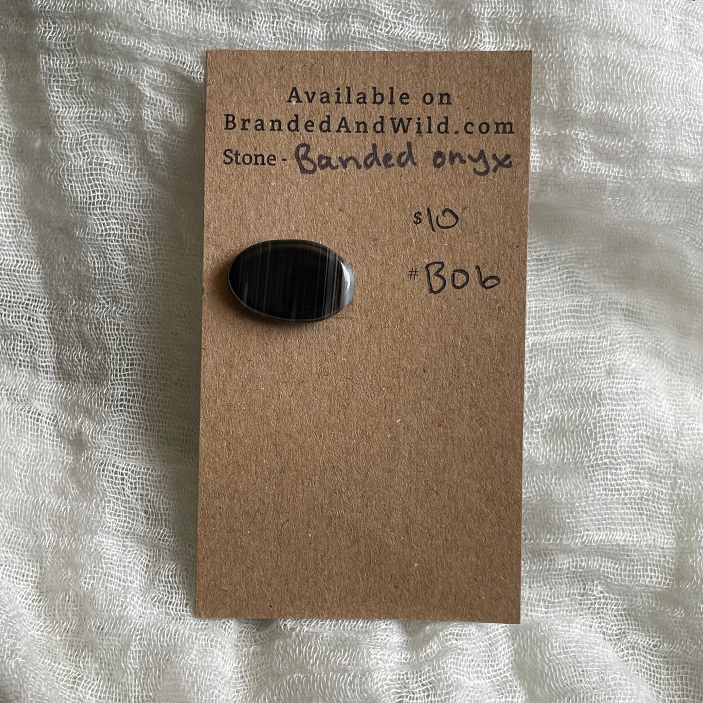 Black Onyx - Cabochon - BO6