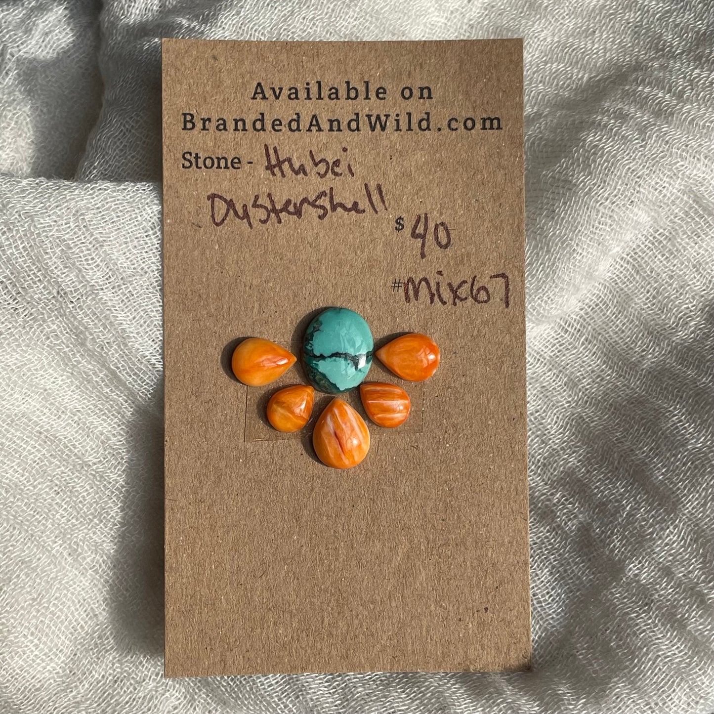 Hubei/Oyster Shell Cabochon - Mix67