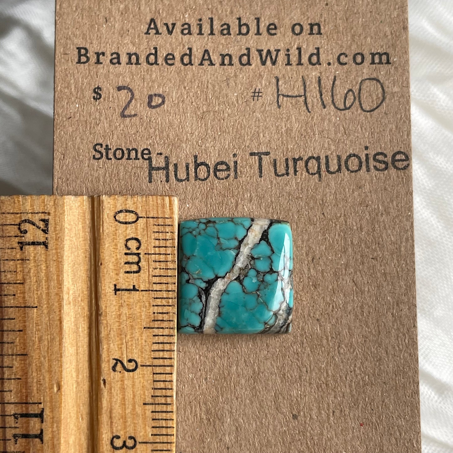 Hubei Turquoise Cabochon - H160 9EB2F1B4-9E00-4907-997F-D147451F3DA0 Brandedandwild.com