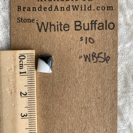 White Buffalo Cabochon - WB56