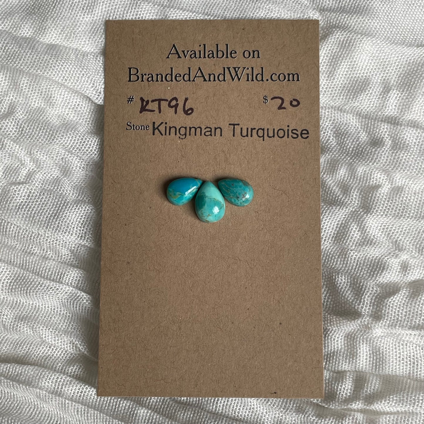Kingman Turquoise Cabochon - KT96 9EB3A394-8746-478F-8EFF-4C8E4877A5F3 Brandedandwild.com