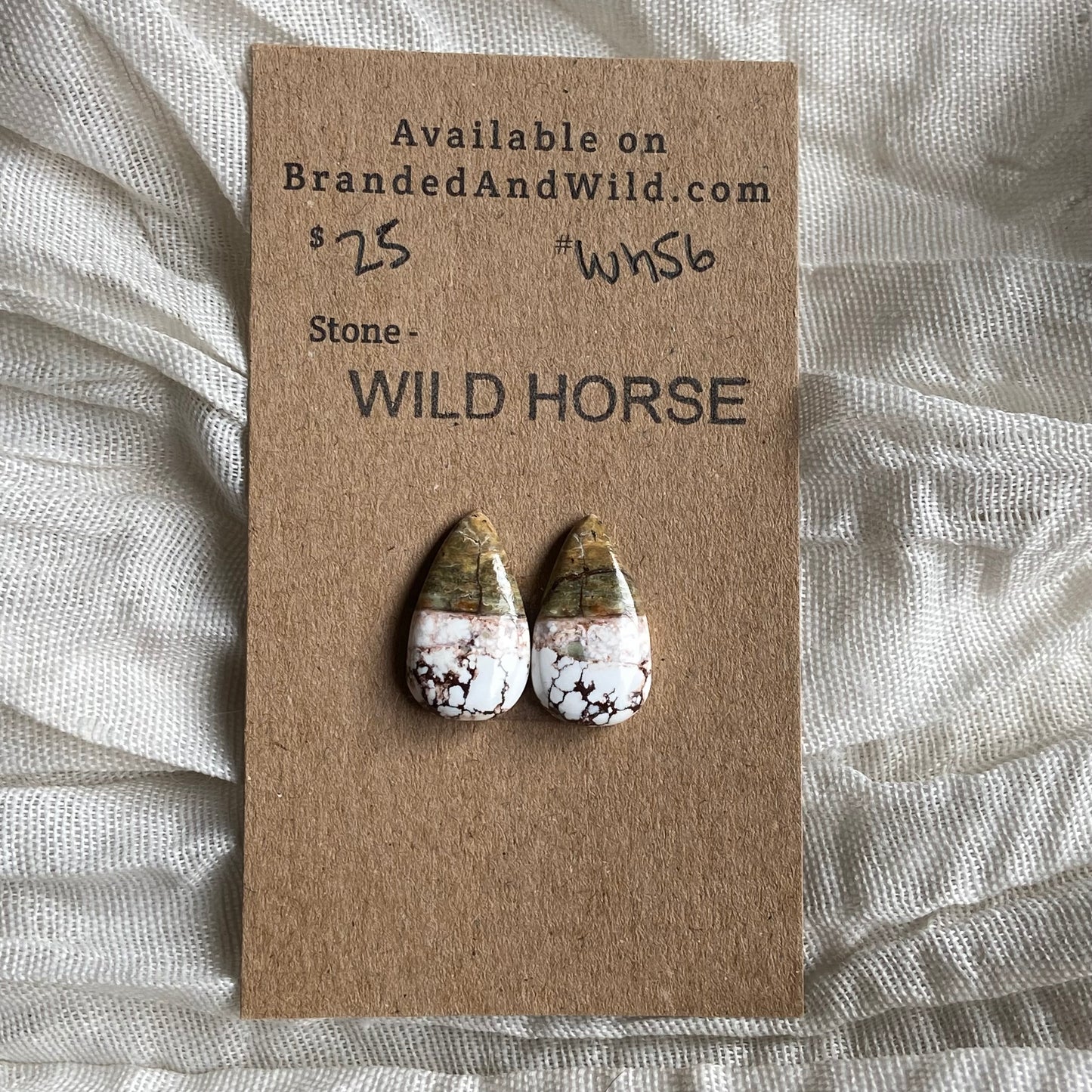 Wild Horse Cabochon - WH56 9EB70AB0-6156-4FE0-866E-4D0ABB7D3719 Brandedandwild.com