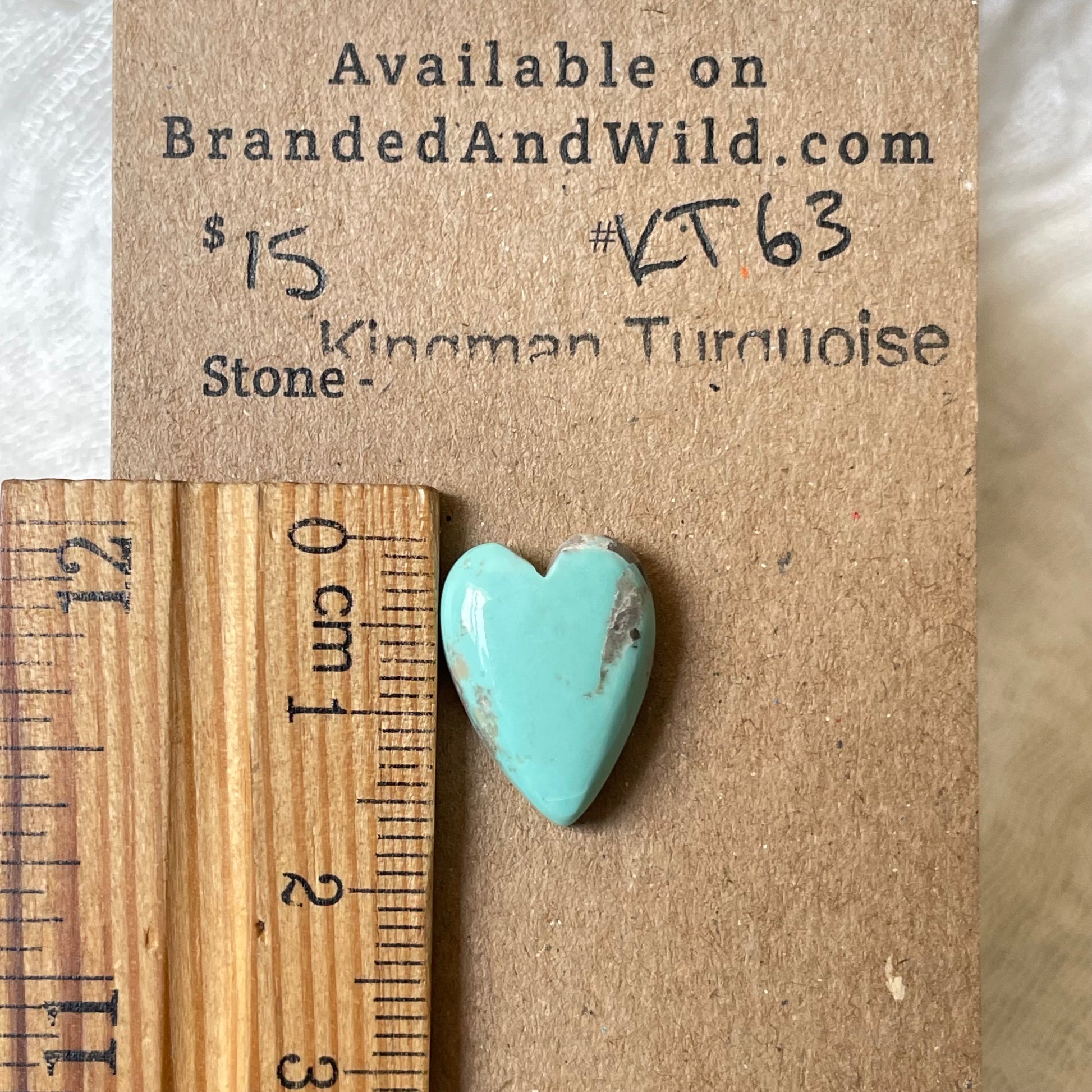 Kingman Turquoise Cabochon - KT63 9EC558A9-FEEC-47B3-BBCE-F3224F44AF39 Brandedandwild.com
