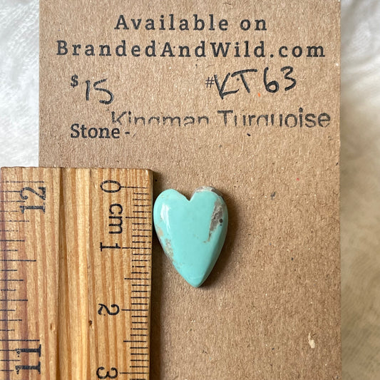 Kingman Turquoise Cabochon - KT63 9EC558A9-FEEC-47B3-BBCE-F3224F44AF39 Brandedandwild.com