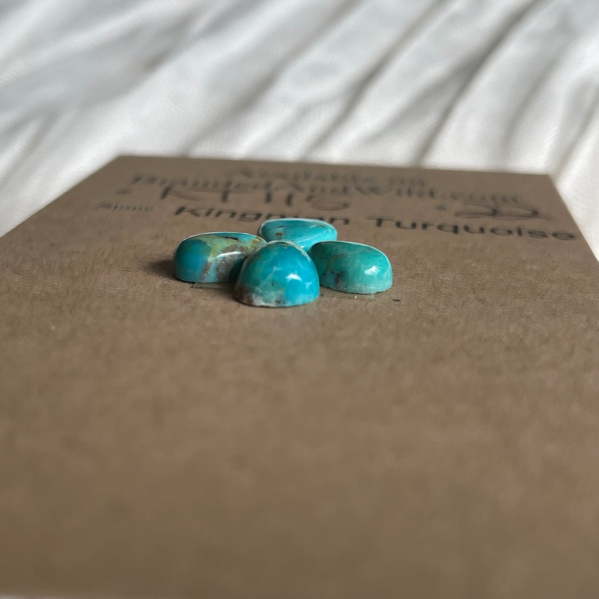 Kingman Turquoise Cabochon - KT115 9EC7E6FC-035D-457E-83A1-2F11018D179F Brandedandwild.com