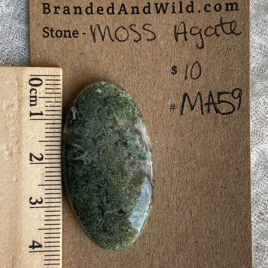 Moss Agate Cabochon - MA59