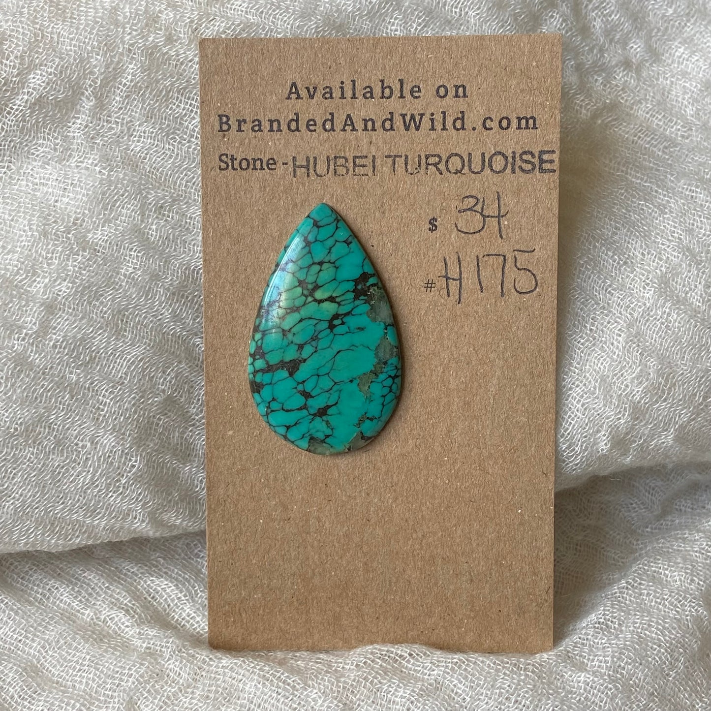 Hubei Turquoise Cabochon - H175 9F27A352-B943-4434-9348-44E1A8BF0FC0 Brandedandwild.com