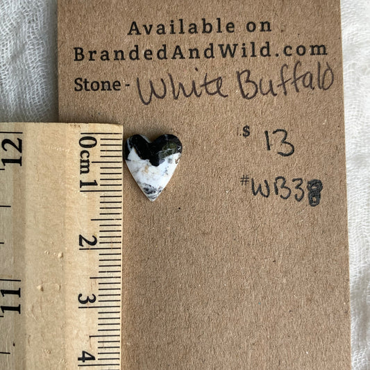 White Buffalo Cabochon - WB38
