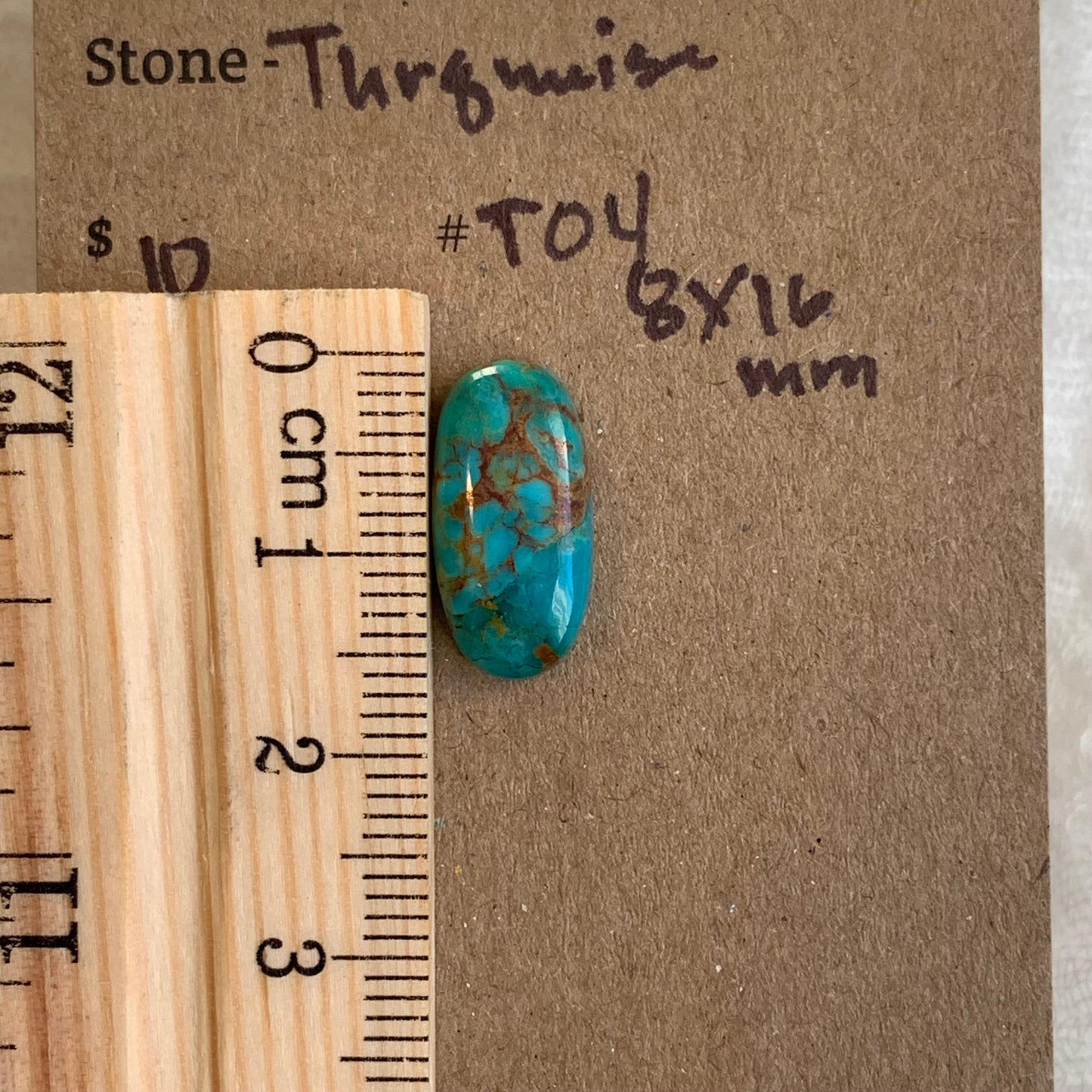 Turquoise Cabochon (8x16) - T04