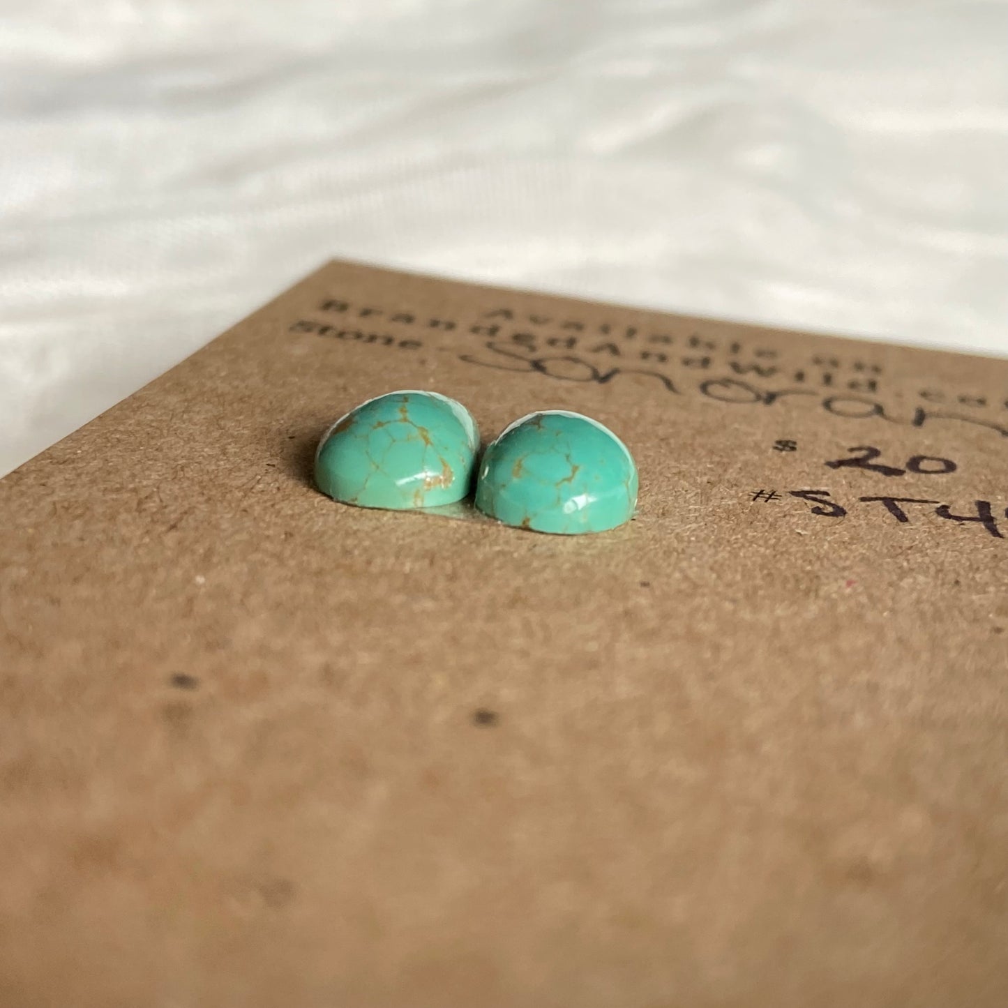 Sonoran Turquoise Cabochon - ST44 9F55B60C-5BA7-40AC-BA70-2E3FD3930E47 Brandedandwild.com