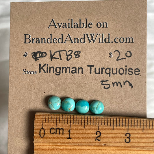 Kingman Turquoise Cabochon - KT88 9F5791C1-C343-478C-AB03-A82CD765DE40 Brandedandwild.com