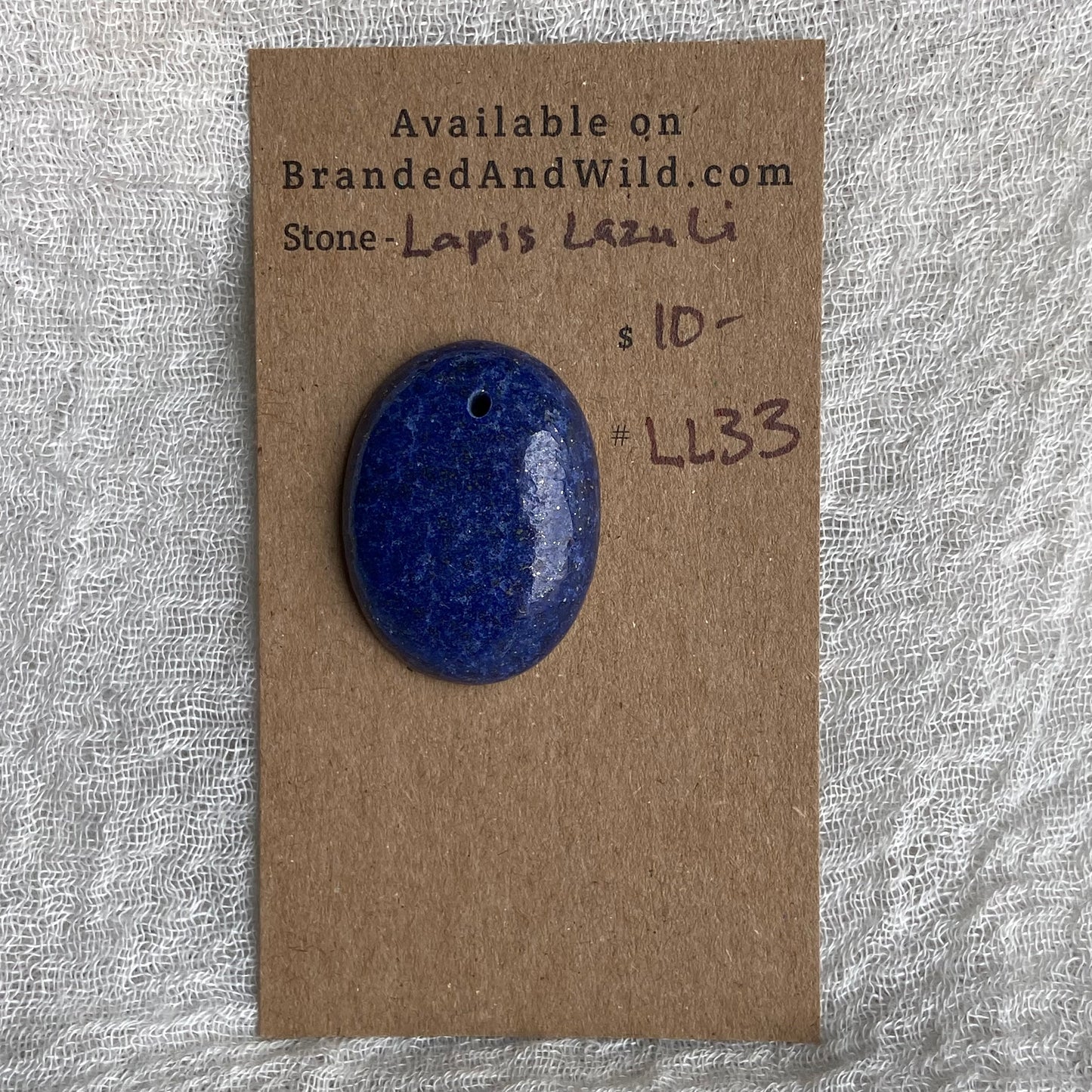 Lapis Lazuli Cabochon -Drilled- LL33