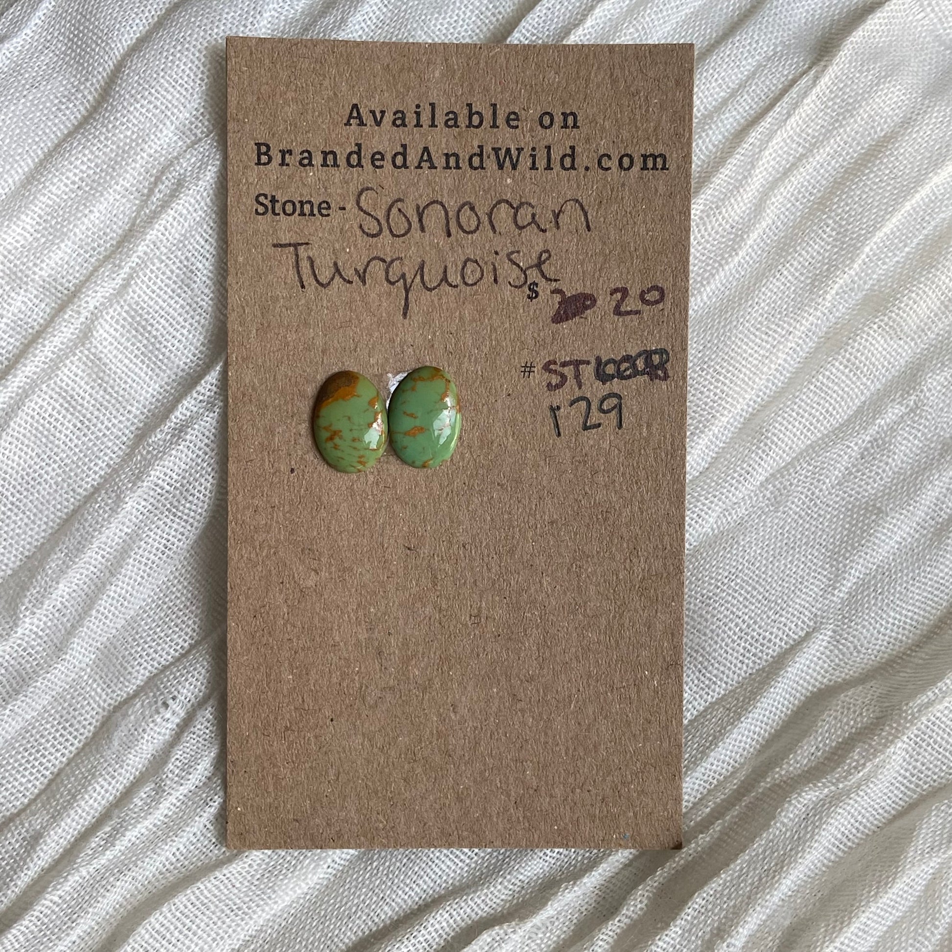 Sonoran Turquoise Cabochon - ST129 9F7FBEB2-3824-4D0F-AC13-6B07398AE6C1 Brandedandwild.com
