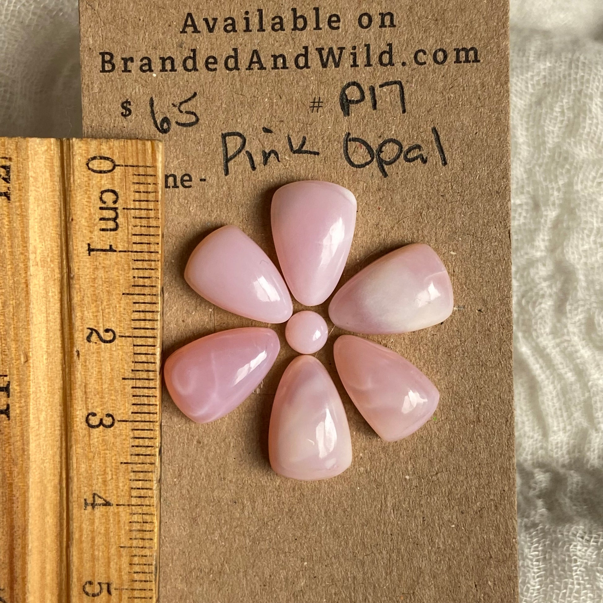 Pink Opal Cabochon - P17 9FB17C68-34A3-4DB1-B565-4FEC07296C75 Brandedandwild.com