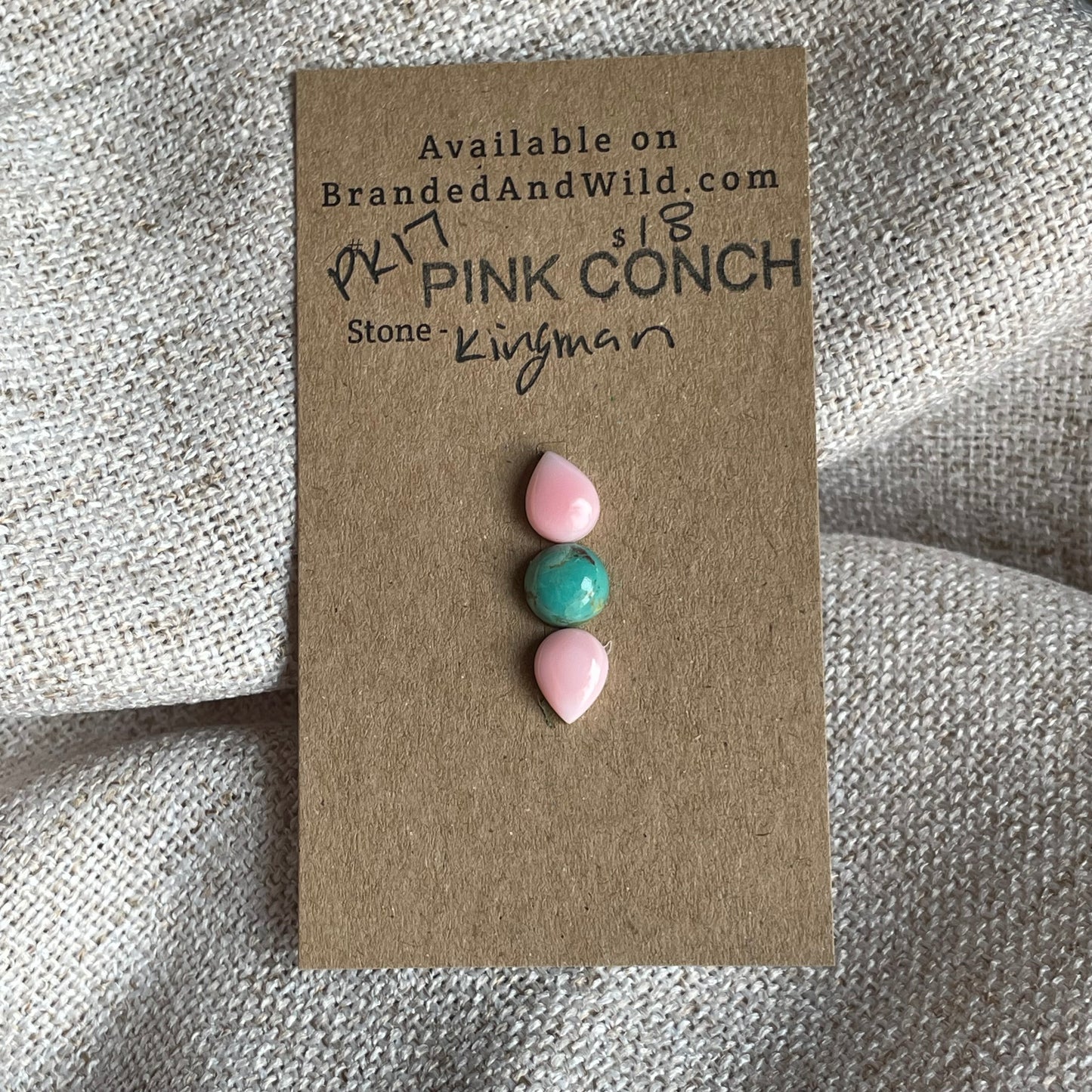 Pink Conch / Kingman Cabochon - PK17