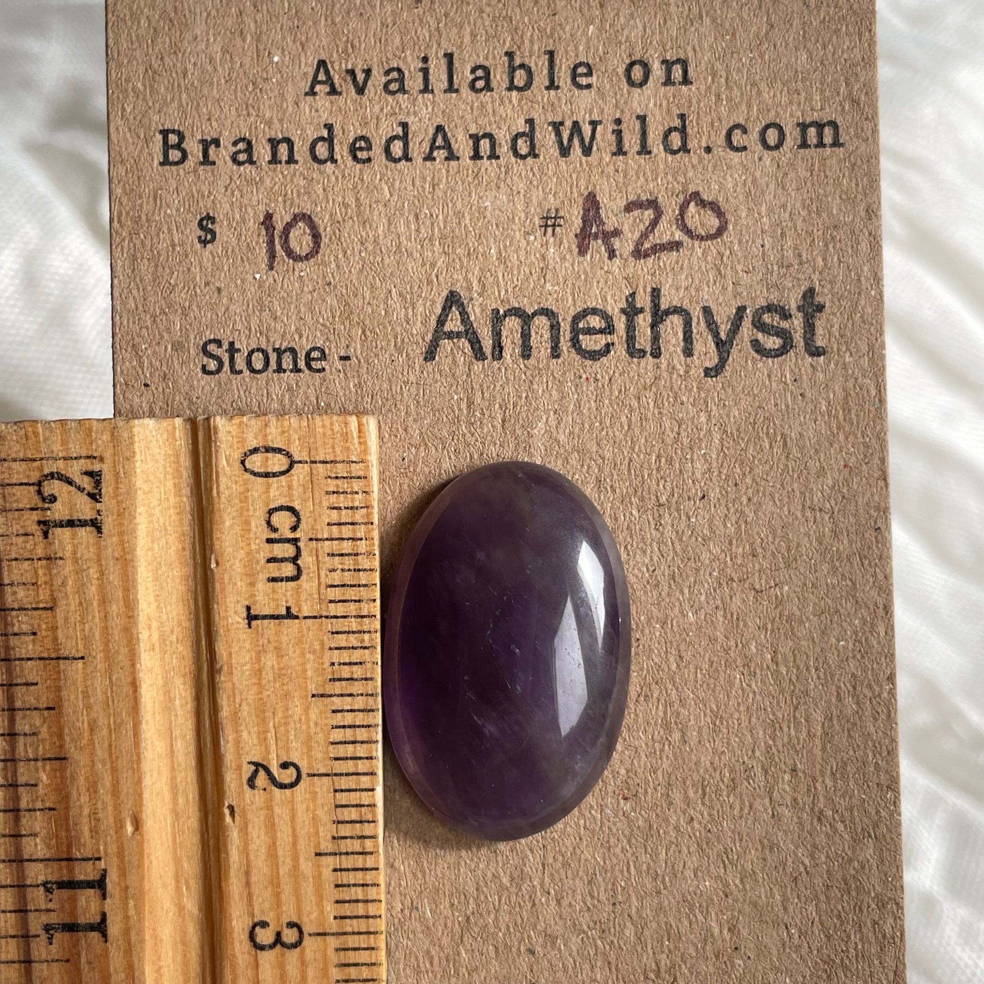 Amethyst Cabochon - A20 9FBCE17C-4461-4E21-8D4F-7B66F6DB11C7 Brandedandwild.com