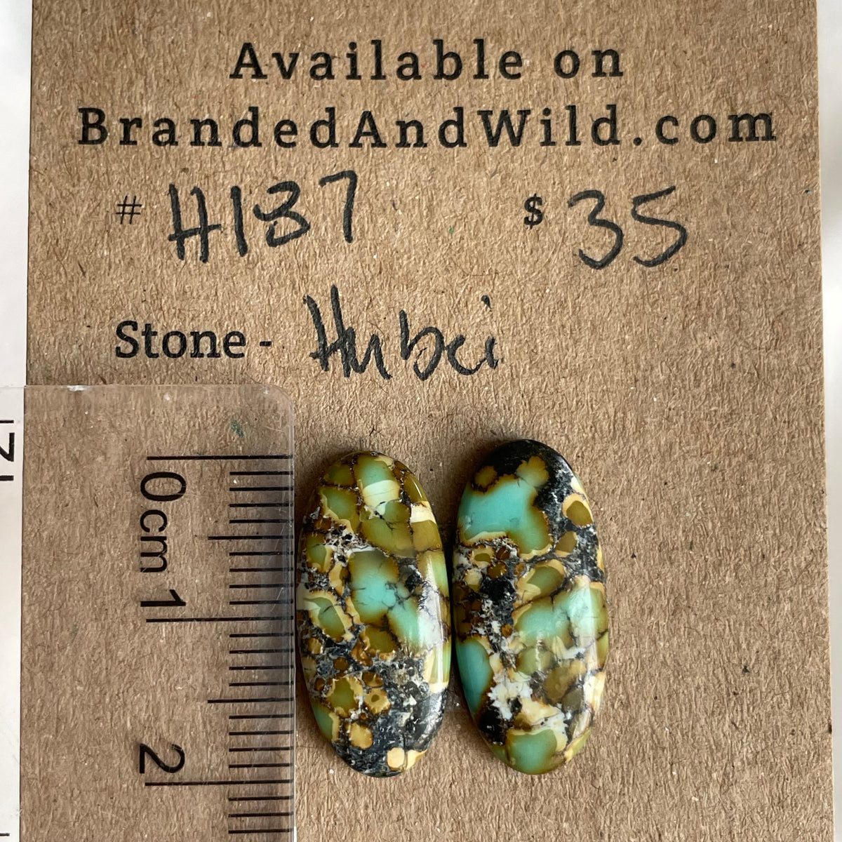 Hubei Turquoise Cabochon - H187 9FC88CED-3253-4921-9D5A-46B7954277A8 Brandedandwild.com