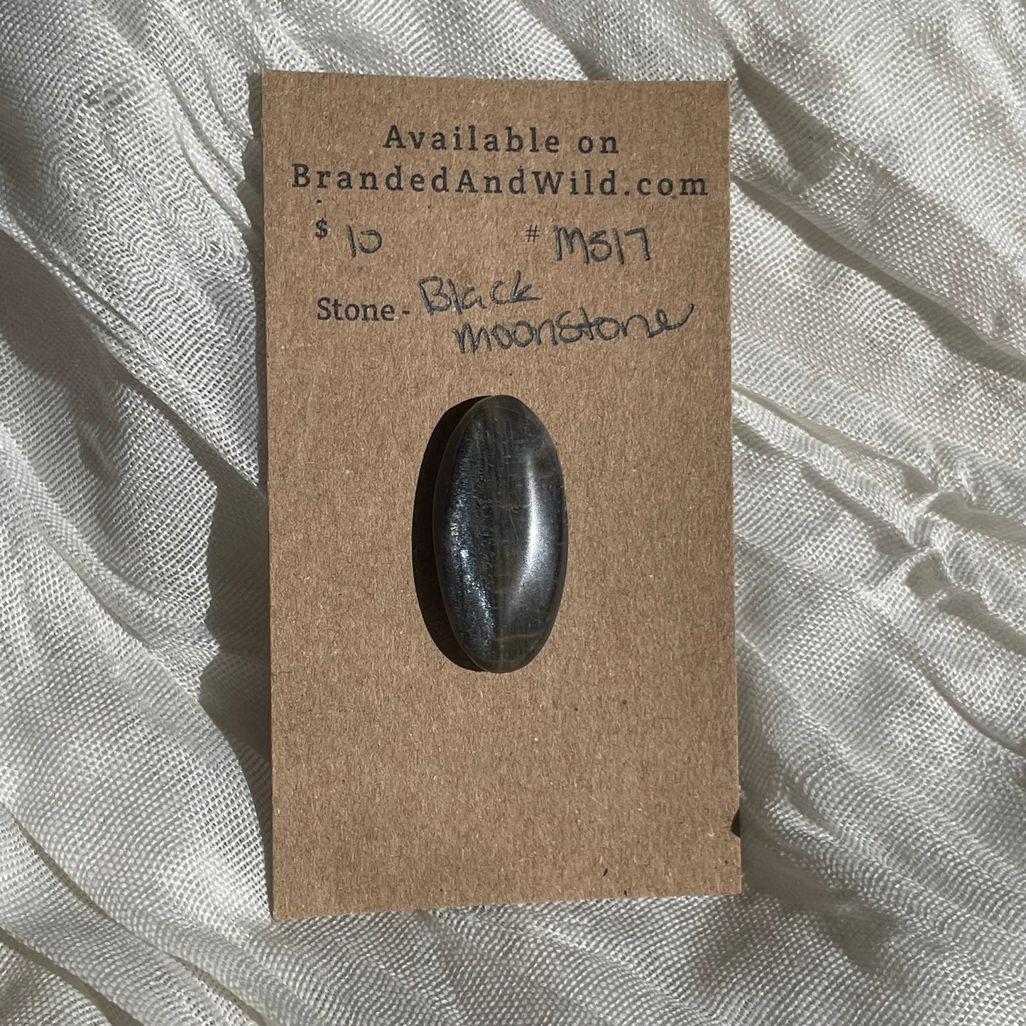 Black Moonstone Cabochon - MS17 9FD4CF90-A800-4D9A-AB4D-583D8E8BF81F Brandedandwild.com
