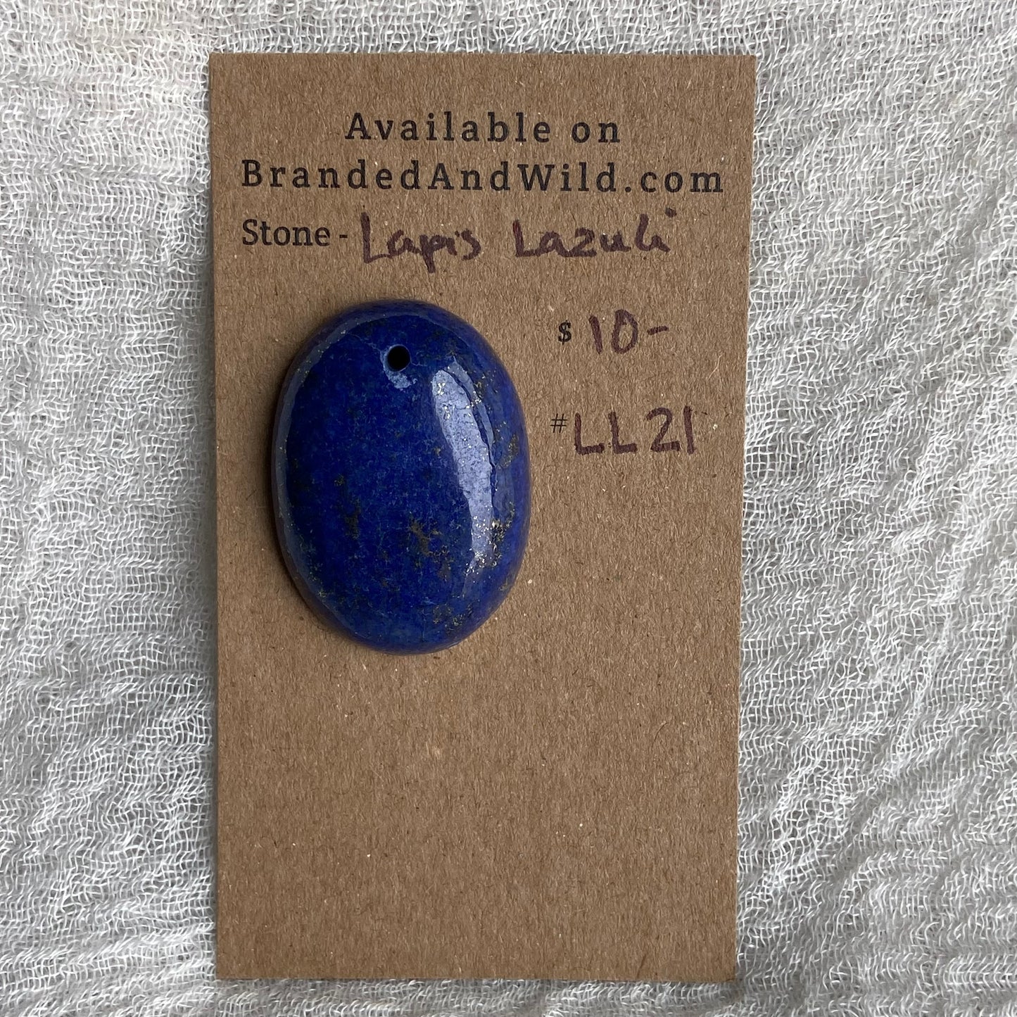 Lapis Lazuli Cabochon -Drilled- LL21