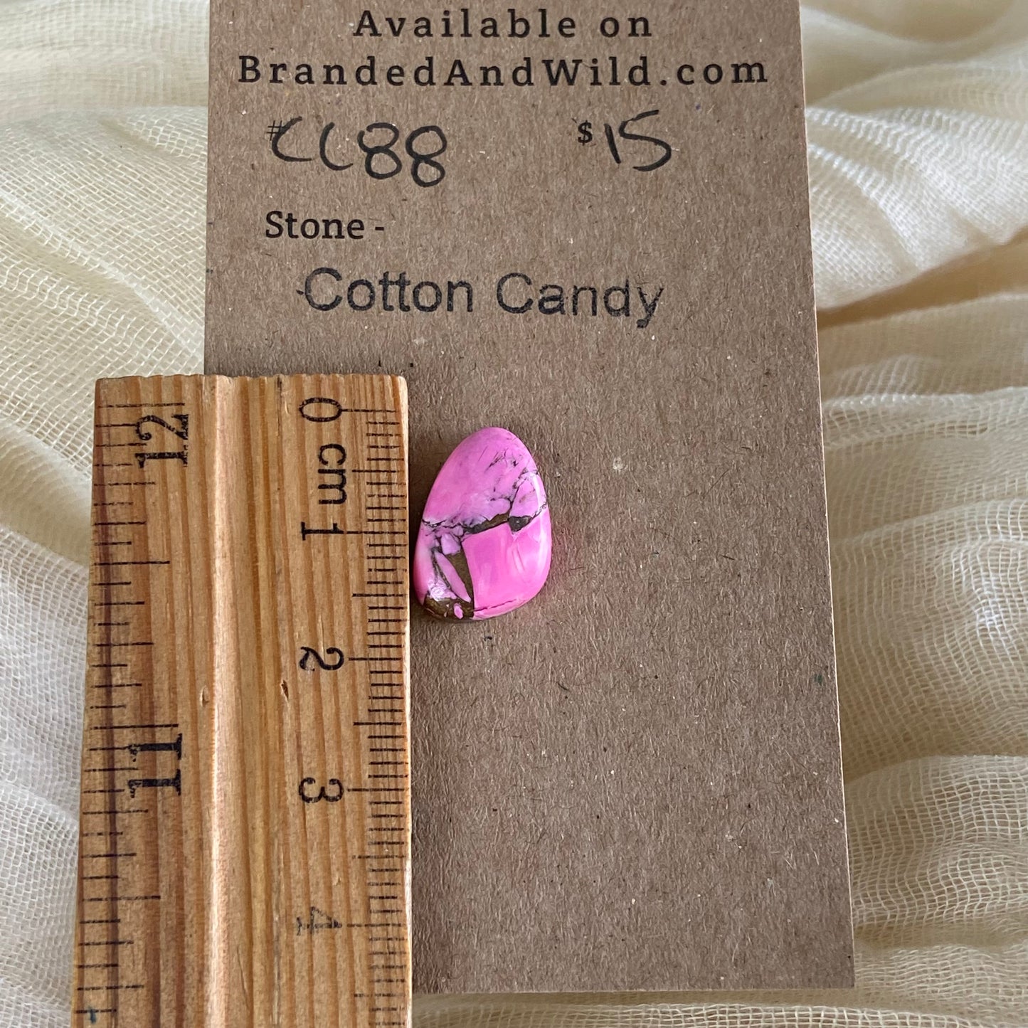 Cotton Candy Cabochon - CC88 9FF2D312-47FC-4822-8D1E-0E902365C2F3 Brandedandwild.com