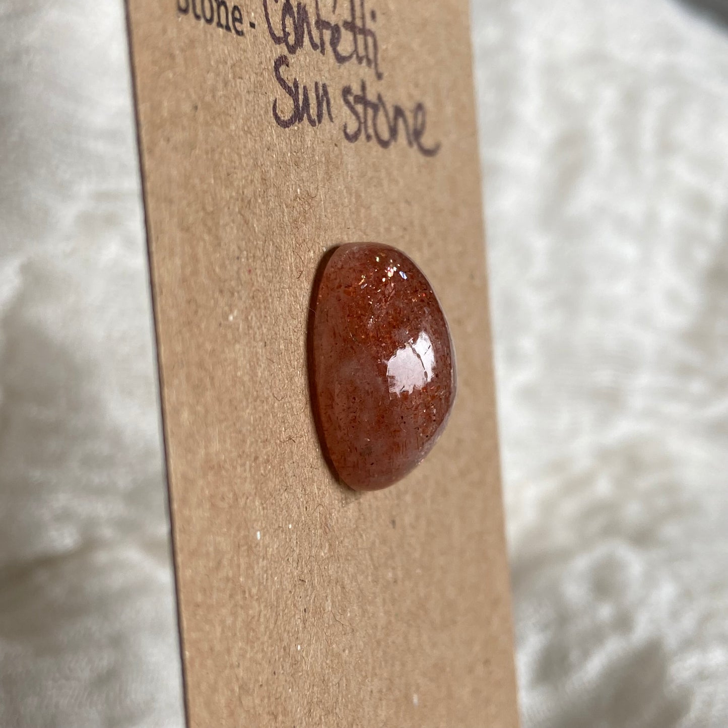 Confetti Sunstone Cabochon - CS14 A009AC68-58B7-48A5-ACB8-5CDB210CC95E Brandedandwild.com