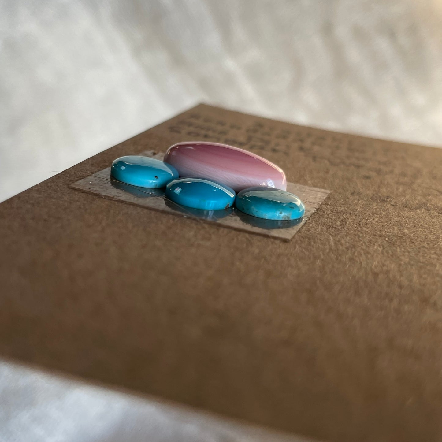 Turquoise / Pink Conch Cabochon - MIX69 A0296B1D-6429-4089-BDF9-B45326205836 Brandedandwild.com