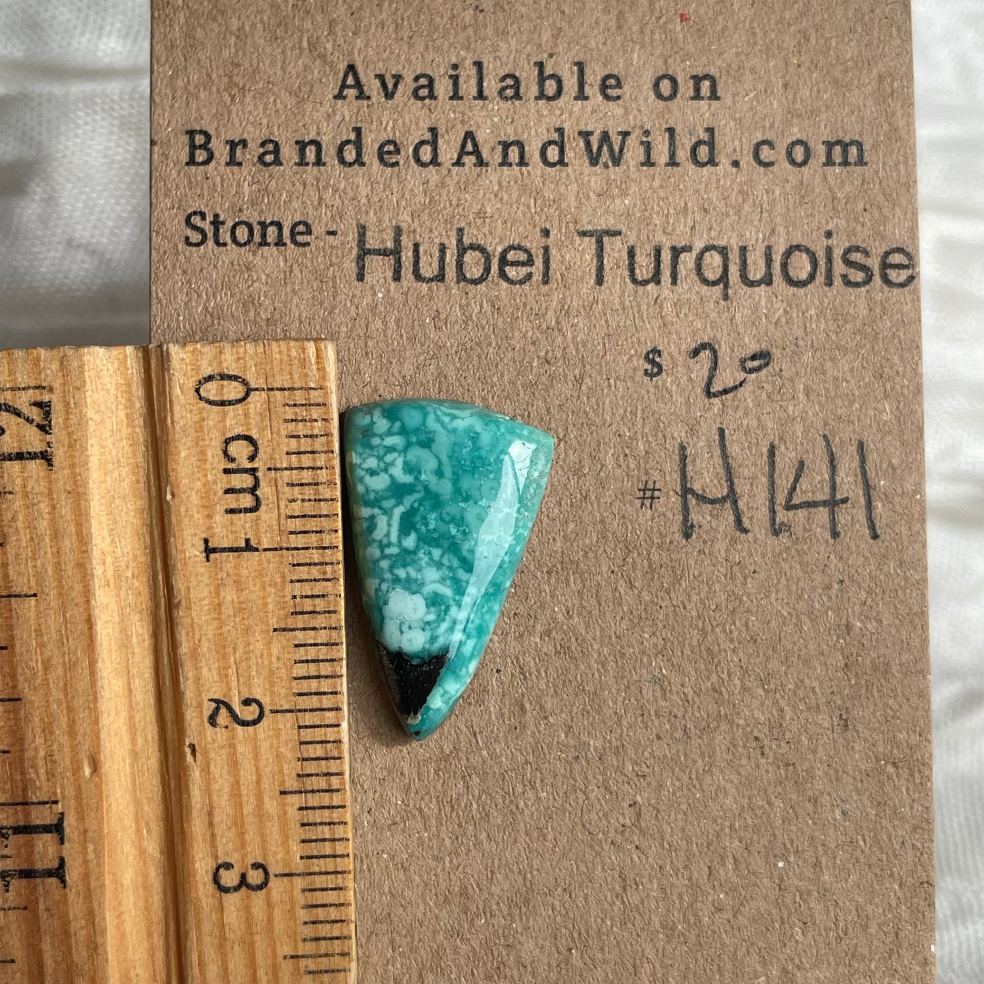 Hubei Turquoise Cabochon - H141 A02C6378-4E64-4DAF-A6D3-F952C097A24D Brandedandwild.com